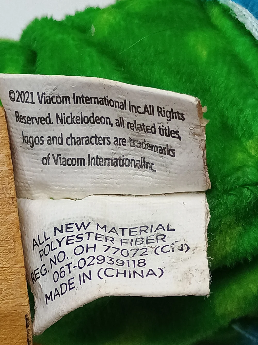 Nickelodeon 2021 Viacom Chickie Finster 1990 Tv Show Rugrats Plush Doll